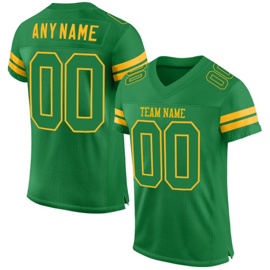 Maglia da calcio personalizzata autentica in maglia verde-oro verde Grass Grass Maglia da calcio personalizzata autentica in maglia verde-oro verde Grass Grass