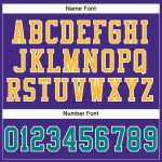 Maglia da calcio personalizzata viola autentica color acquamarina e oro