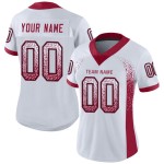 Maglia da football personalizzata Cardinal-Black, White Drift Fashion Maglia da football personalizzata Cardinal-Black, White Drift Fashion