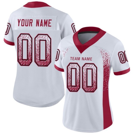 Maglia da football personalizzata Cardinal-Black, White Drift Fashion Maglia da football personalizzata Cardinal-Black, White Drift Fashion