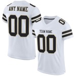 Maglia da football autentica personalizzata Mesh Gold, bianca e nera, Vegas Maglia da football autentica personalizzata Mesh Gold, bianca e nera, Vegas