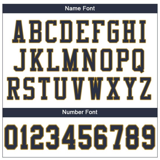 Maglia da calcio personalizzata autentica blu navy oro-bianco antico Maglia da calcio personalizzata autentica blu navy oro-bianco antico
