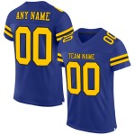 Maglia da calcio personalizzata Royal, maglia gialla e nera autentica Maglia da calcio personalizzata Royal, maglia gialla e nera autentica