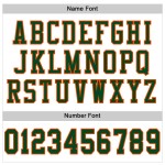 Maglia da calcio autentica personalizzata verde-arancione in rete bianca Maglia da calcio autentica personalizzata verde-arancione in rete bianca