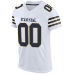 Maglia da calcio personalizzata autentica blu navy oro-bianco antico Maglia da calcio personalizzata autentica blu navy oro-bianco antico