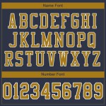 Maglia da football autentica personalizzata oro-bianca Old Navy Maglia da football autentica personalizzata oro-bianca Old Navy