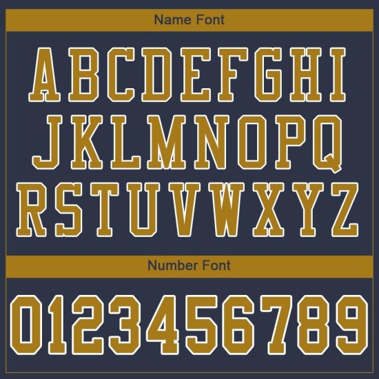 Maglia da football autentica personalizzata oro-bianca Old Navy Maglia da football autentica personalizzata oro-bianca Old Navy