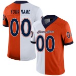 Maglia da calcio personalizzata alla moda in mesh arancione blu navy e bianco divisa Maglia da calcio personalizzata alla moda in mesh arancione blu navy e bianco divisa