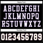 Maglia da football personalizzata nera autentica in maglia bianca e viola Maglia da football personalizzata nera autentica in maglia bianca e viola