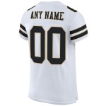 Maglia da football autentica personalizzata Mesh Gold, bianca e nera, Vegas Maglia da football autentica personalizzata Mesh Gold, bianca e nera, Vegas