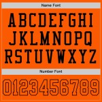 Maglia da football retrò arancione-nera autentica personalizzata in maglia arancione Maglia da football retrò arancione-nera autentica personalizzata in maglia arancione
