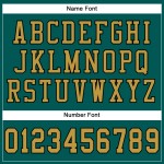 Maglia da football autentica personalizzata color oro e nero, verde notte Maglia da football autentica personalizzata color oro e nero, verde notte