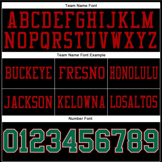 Maglia da football autentica verde-rossa in rete nera Kelly personalizzata Maglia da football autentica verde-rossa in rete nera Kelly personalizzata