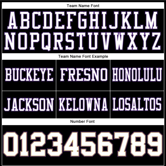 Maglia da football personalizzata autentica in maglia nera oro-viola, bianca antica Maglia da football personalizzata autentica in maglia nera oro-viola, bianca antica
