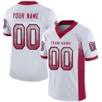 Maglia da football personalizzata Cardinal-Black, White Drift Fashion Maglia da football personalizzata Cardinal-Black, White Drift Fashion