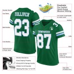 Maglia Kelly autentica verde personalizzata da football, blu, bianca e a rete leggera Maglia Kelly autentica verde personalizzata da football, blu, bianca e a rete leggera