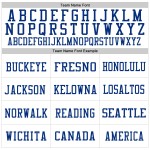 Maglia da football americana personalizzata, autentica, in maglia, stile retrò, bianca, rosso-blu Maglia da football americana personalizzata, autentica, in maglia, stile retrò, bianca, rosso-blu