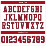 Maglia da football personalizzata autentica, rossa e blu navy, bianca Maglia da football personalizzata autentica, rossa e blu navy, bianca