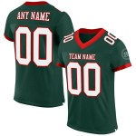 Maglia da calcio verde bianca e rossa autentica personalizzata Maglia da calcio verde bianca e rossa autentica personalizzata