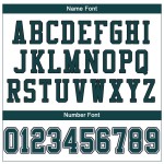 Maglia da football personalizzata in maglia bianca autentica verde-nera, mezza notte Maglia da football personalizzata in maglia bianca autentica verde-nera, mezza notte
