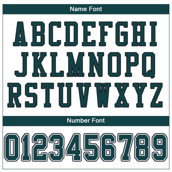 Maglia da football personalizzata in maglia bianca autentica verde-nera, mezza notte Maglia da football personalizzata in maglia bianca autentica verde-nera, mezza notte