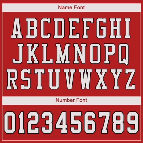 Maglia da calcio personalizzata autentica, maglia bianca-nera scarlatta Maglia da calcio personalizzata autentica, maglia bianca-nera scarlatta