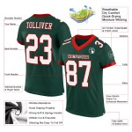 Maglia da calcio verde bianca e rossa autentica personalizzata Maglia da calcio verde bianca e rossa autentica personalizzata