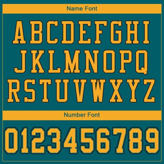 Maglia da calcio autentica oro-nera personalizzata in maglia verde acqua Maglia da calcio autentica oro-nera personalizzata in maglia verde acqua