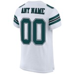 Maglia da football personalizzata in maglia bianca autentica verde-nera, mezza notte Maglia da football personalizzata in maglia bianca autentica verde-nera, mezza notte
