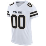 Maglia da football autentica personalizzata Mesh Gold, bianca e nera, Vegas Maglia da football autentica personalizzata Mesh Gold, bianca e nera, Vegas