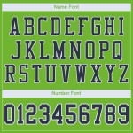 Maglia da calcio autentica blu navy e bianca, personalizzata, verde neon Maglia da calcio autentica blu navy e bianca, personalizzata, verde neon