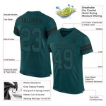 Maglia da football autentica verde-nera Midnight, personalizzata, in rete verde, Midnight Maglia da football autentica verde-nera Midnight, personalizzata, in rete verde, Midnight