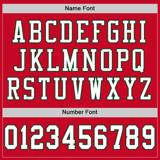 Maglia da calcio personalizzata bianca e verde in maglia rossa autentica Maglia da calcio personalizzata bianca e verde in maglia rossa autentica